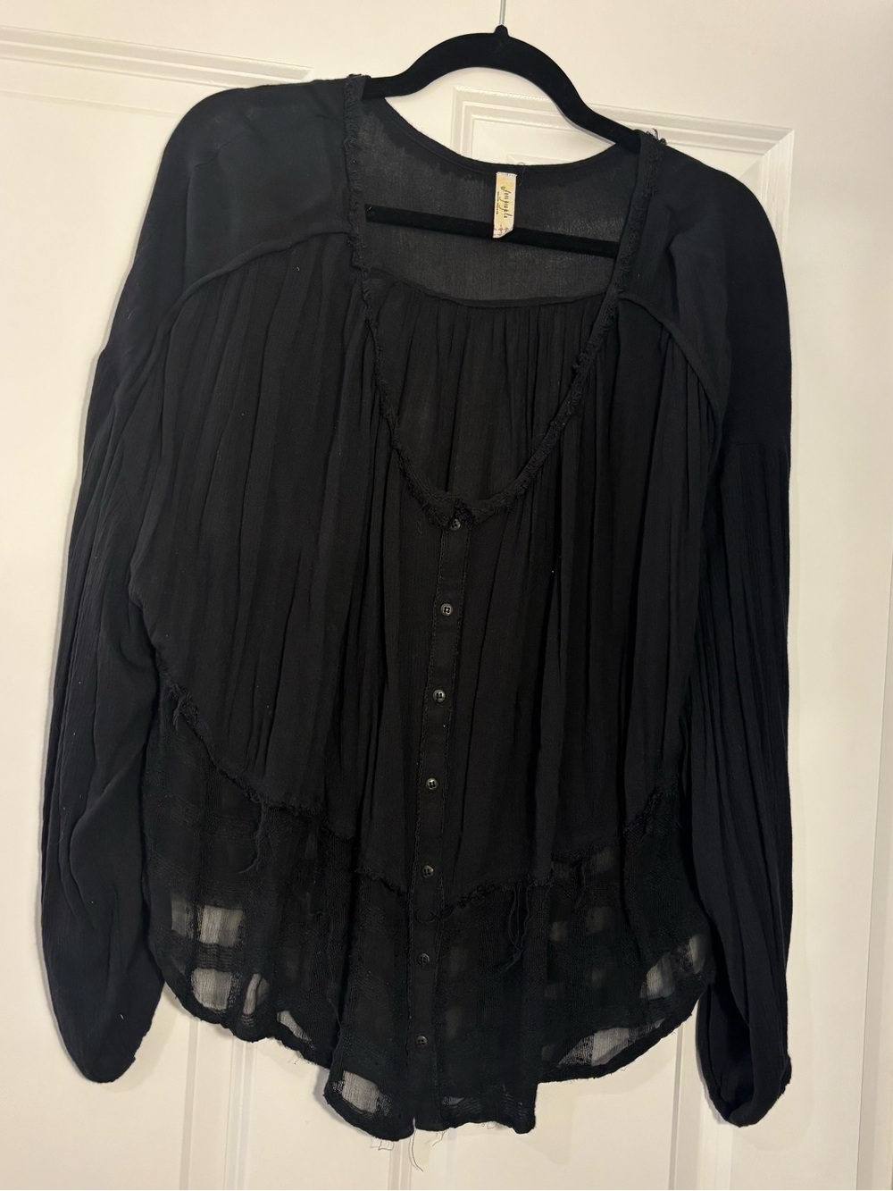 Black free people blouse